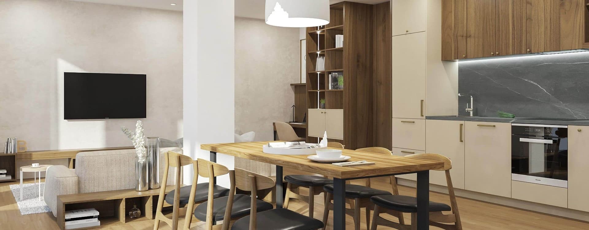 Walden Apartments Concept - Warm tones design