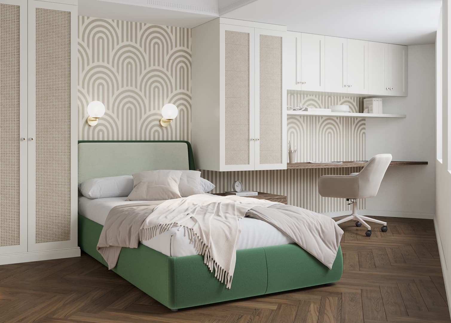 Chic Parisien Apartment - Bedroom Camille