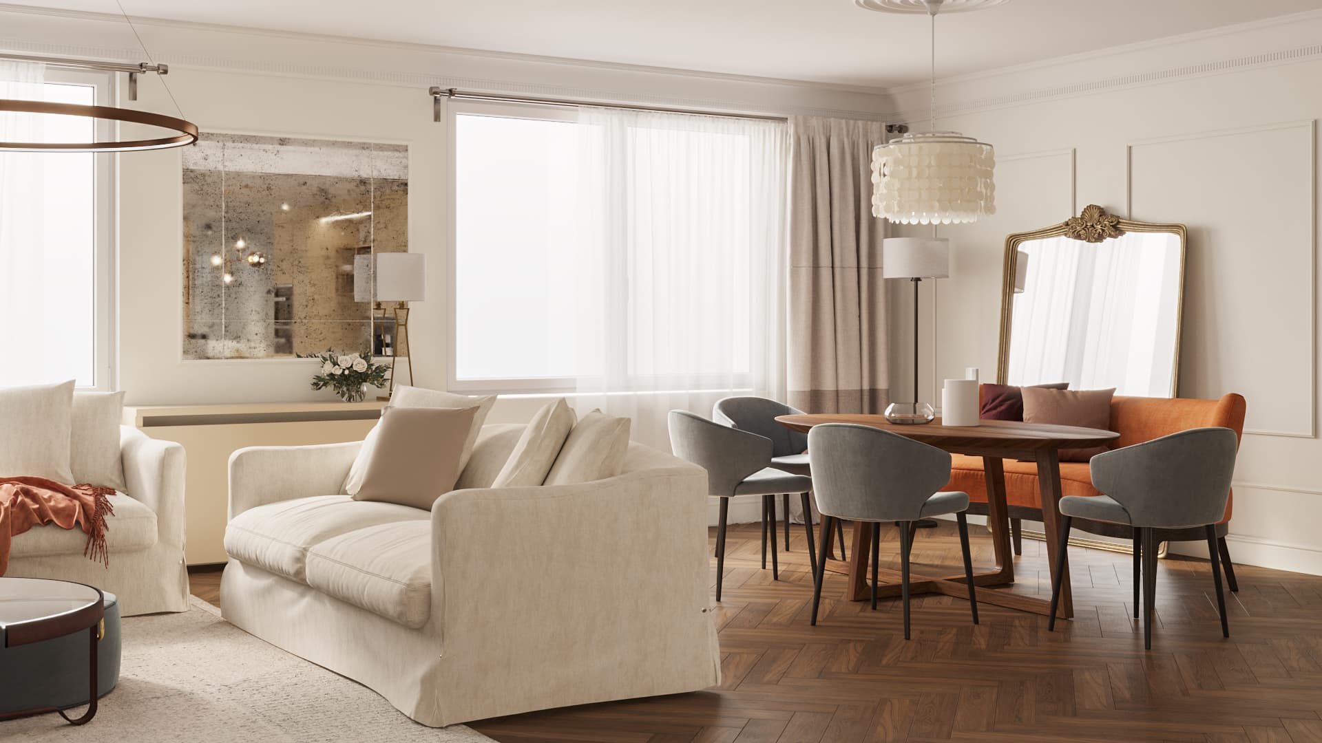 Chic Parisien Apartment - Dining area view 1