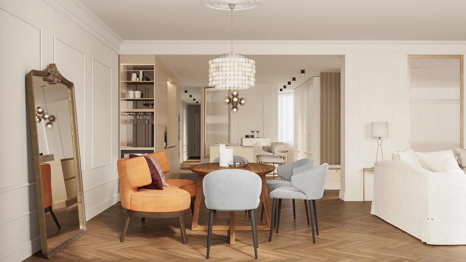 Chic Parisien Apartment - Dining area view 3