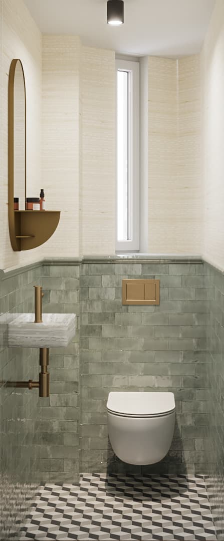 Chic Parisien Apartment - Guest WC