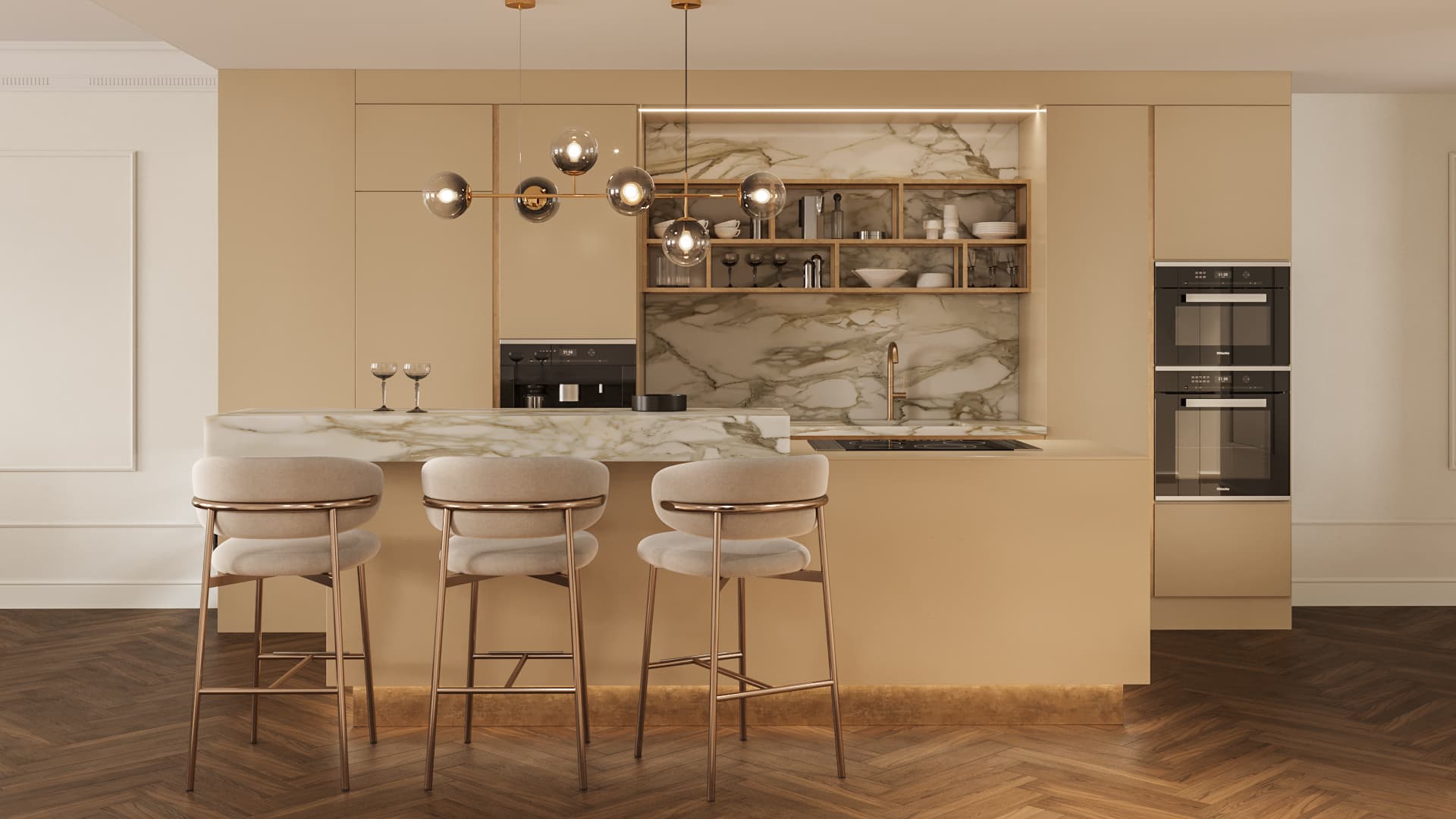 Chic Parisien Apartment - Kitchen detail 1