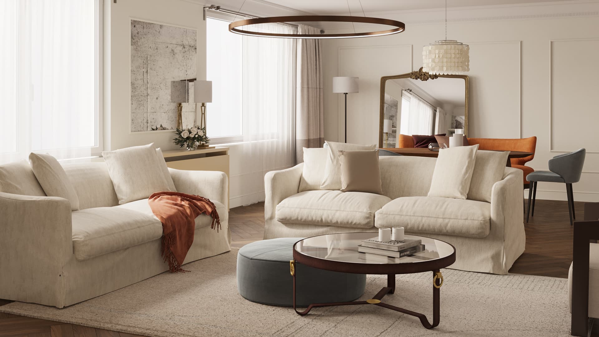 Chic Parisien Apartment - Living room view 1