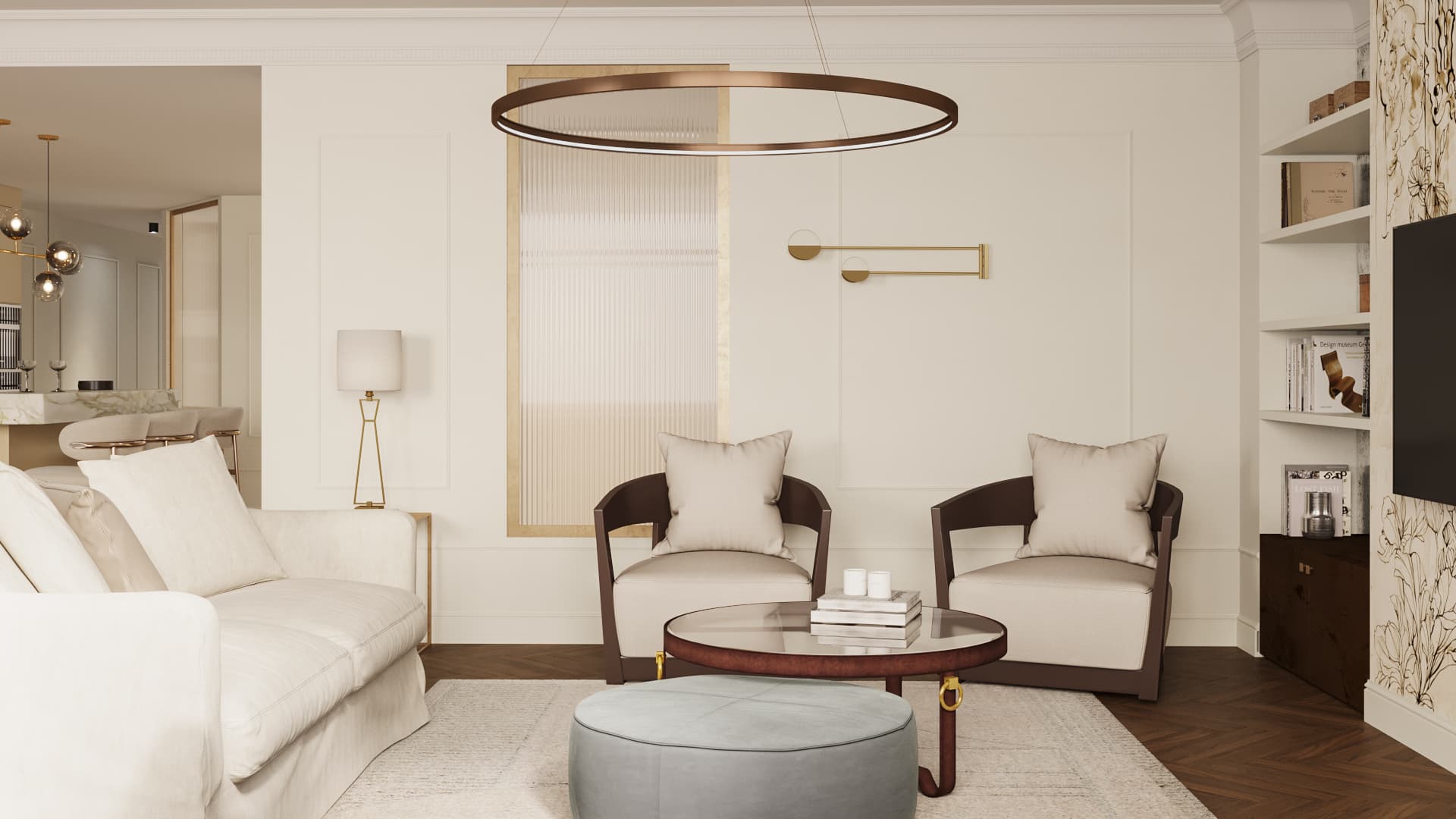 Chic Parisien Apartment - Living room view 2