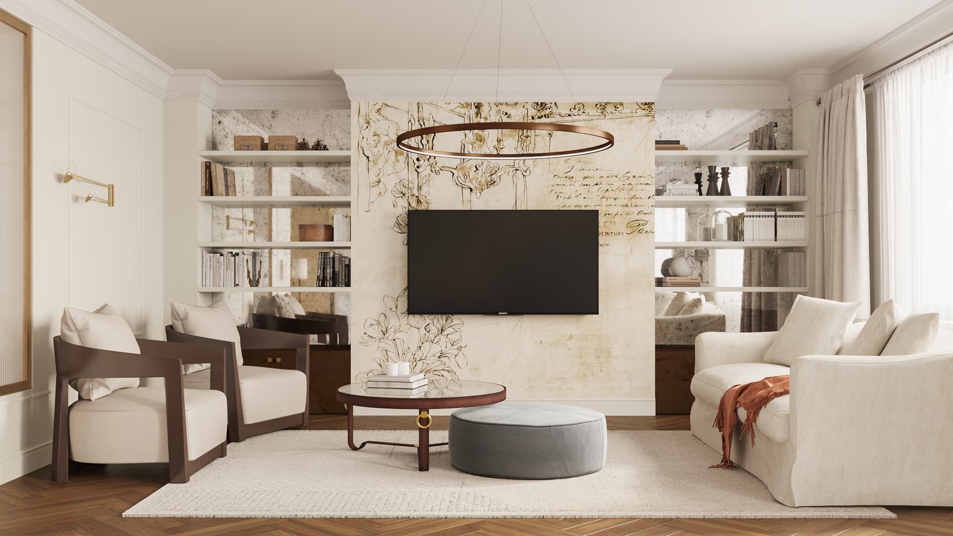 Chic Parisien Apartment - Living room view 3