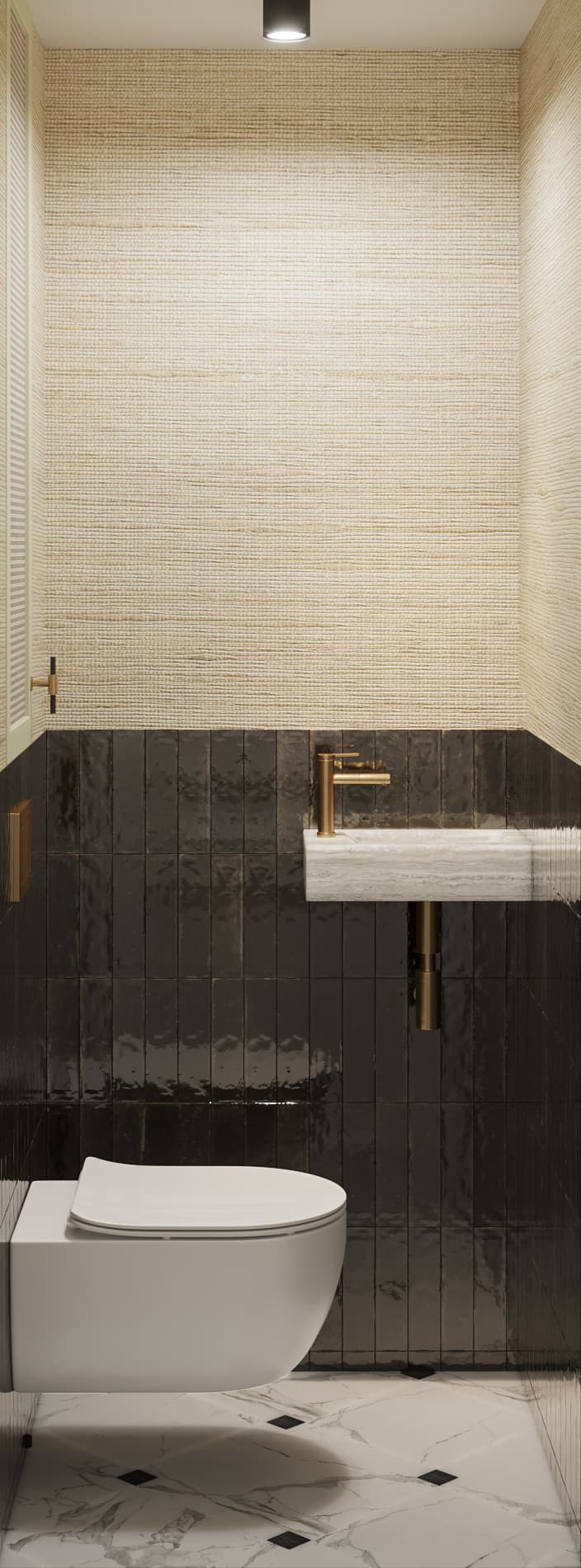 Chic Parisien Apartment - Master bathroom WC