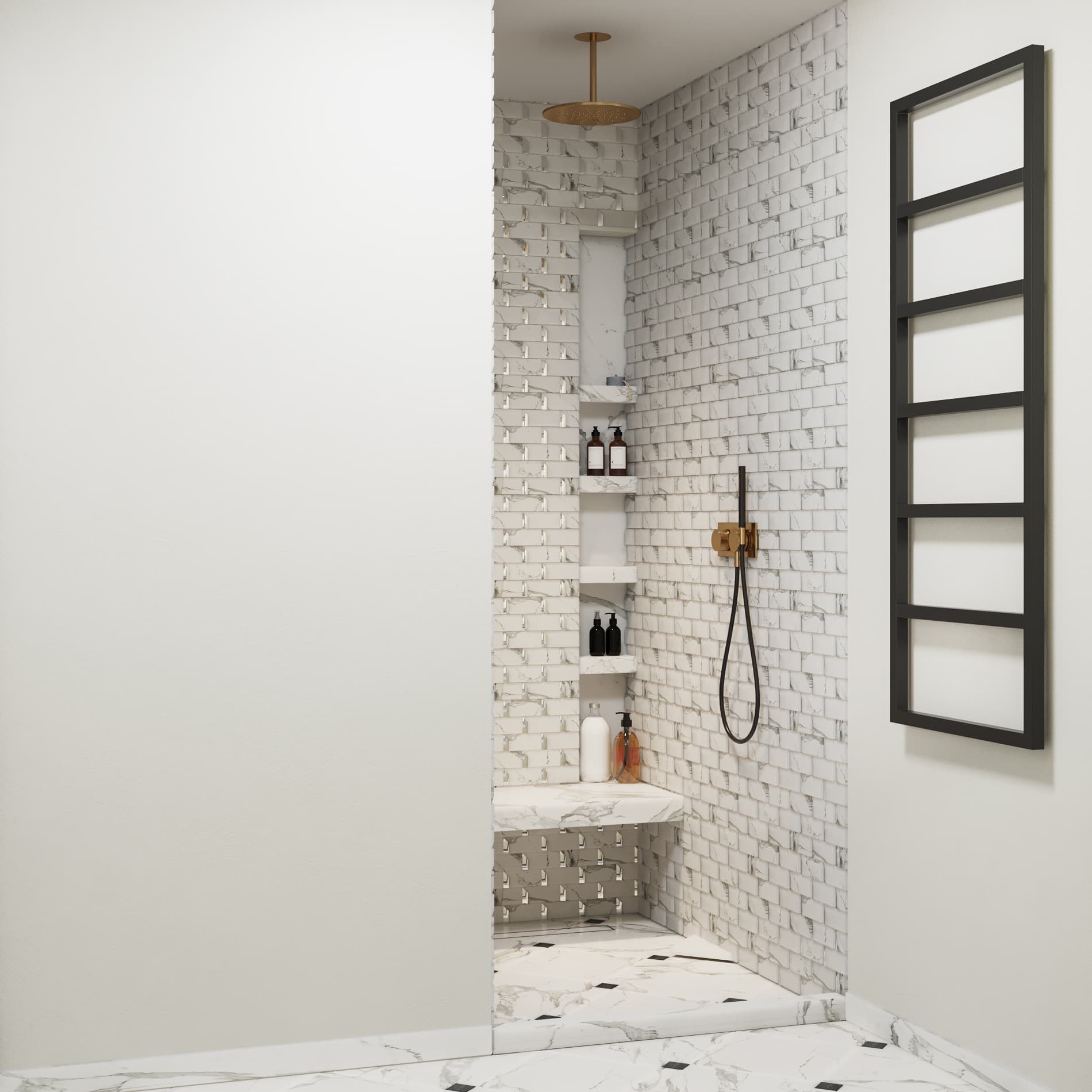 Chic Parisien Apartment - Master bathroom view 2