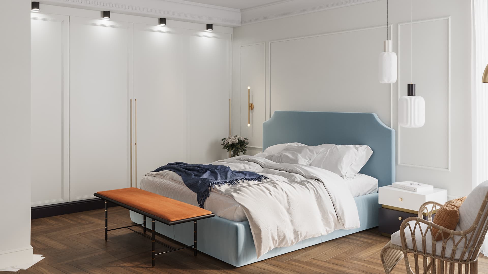 Chic Parisien Apartment - Master bedroom view 2