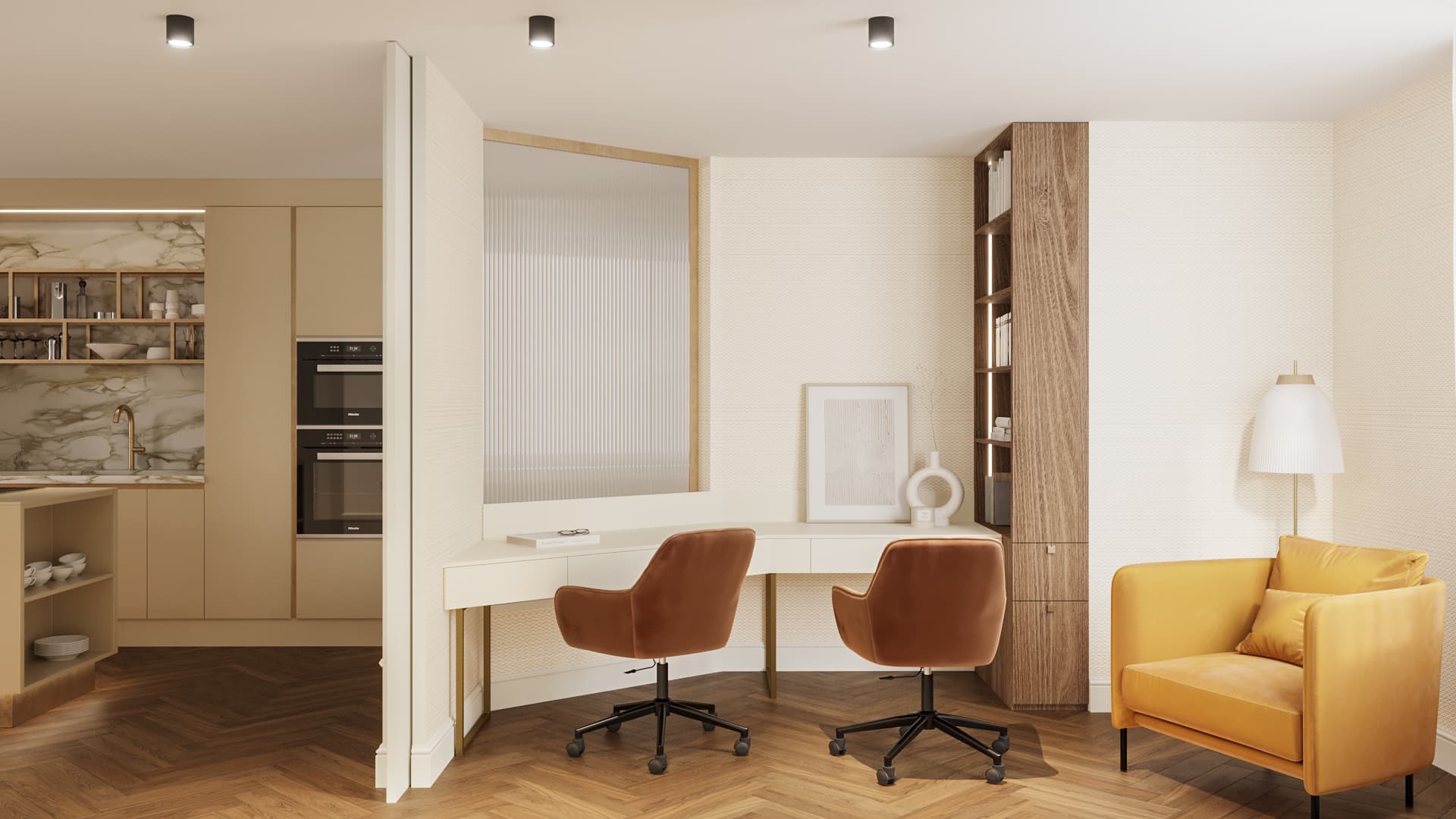 Chic Parisien Apartment - Office view 1