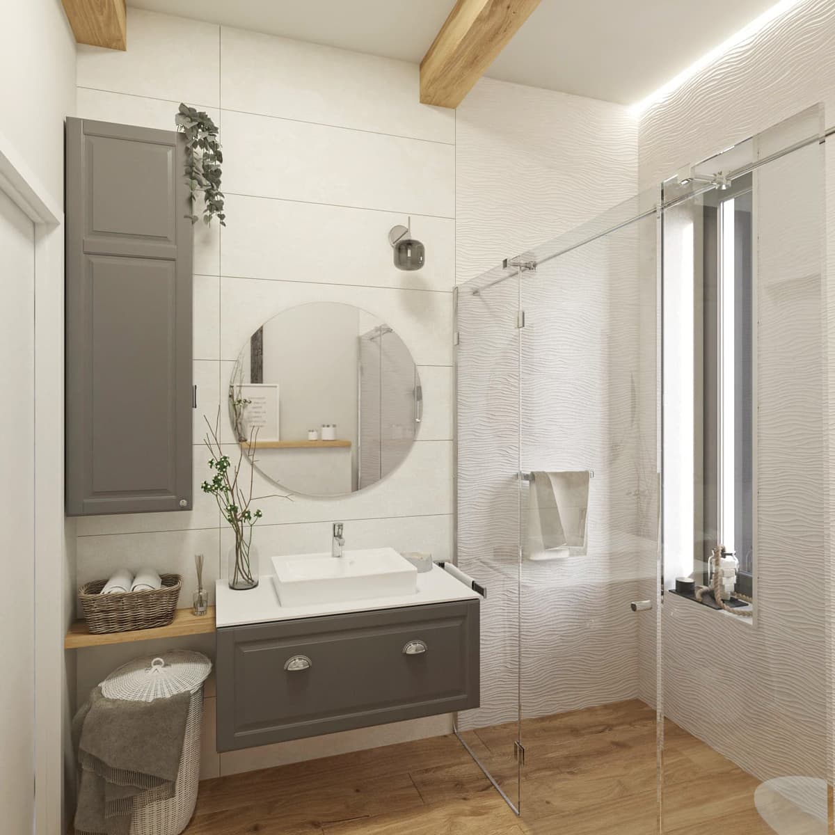 Master bedroom and bathroom view 3