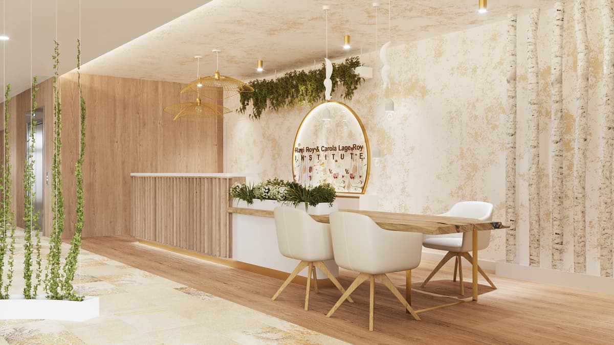 Entry experience with greenery
