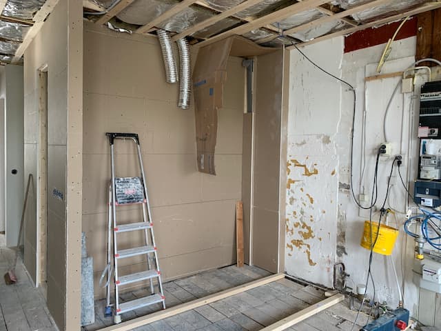 Construction in progress - Interior work