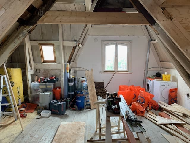 Construction in progress - Kitchen area