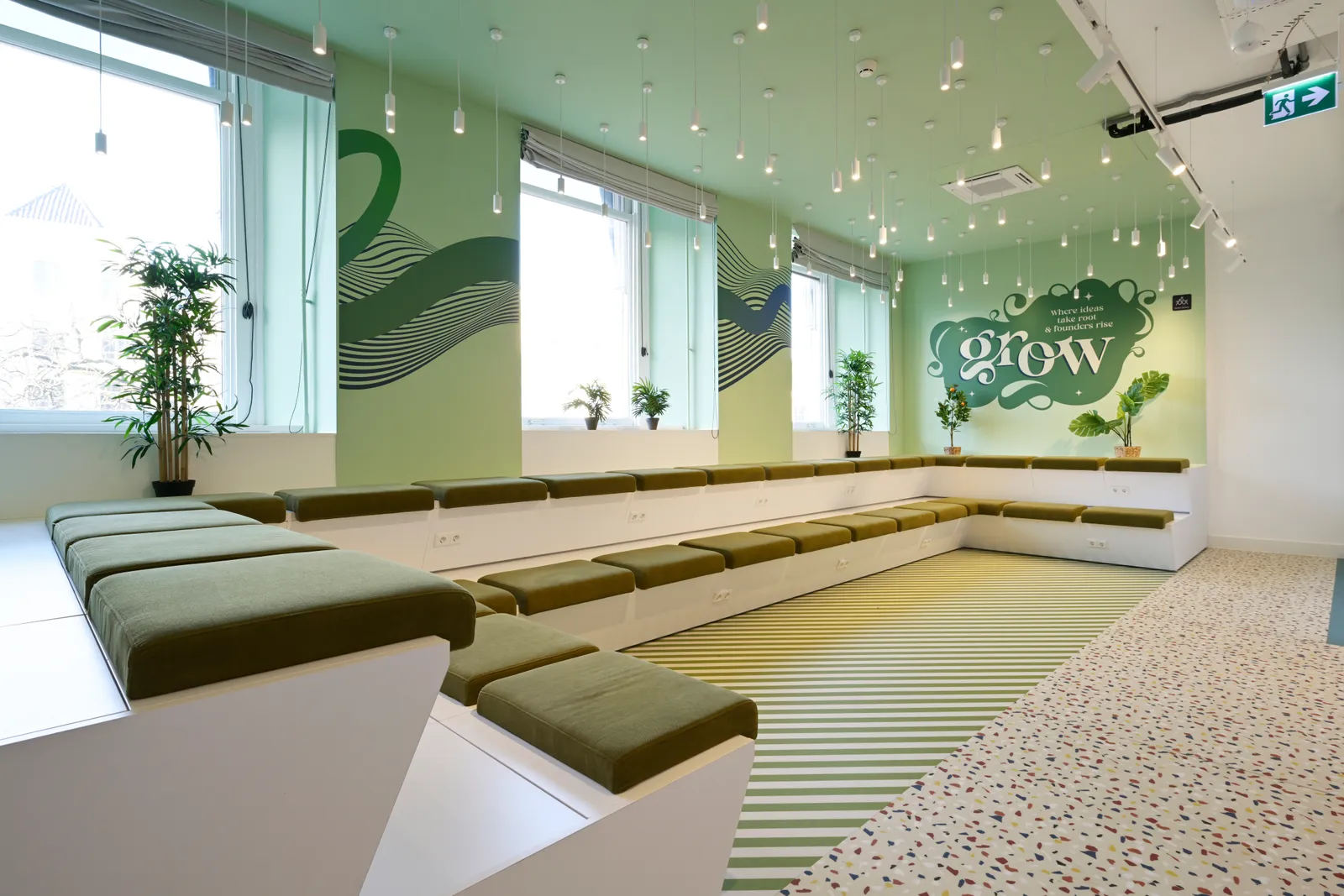 Unusual Spaces completed Utrecht workplace interior view 1