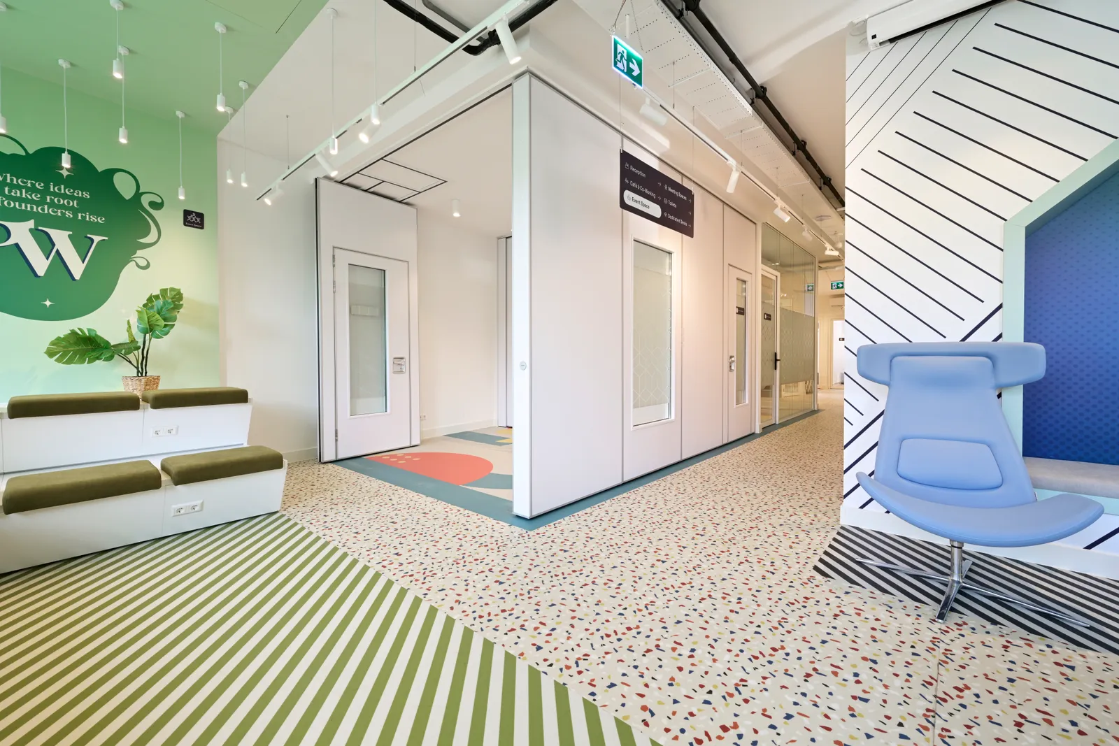 Unusual Spaces completed Utrecht workplace interior view 38