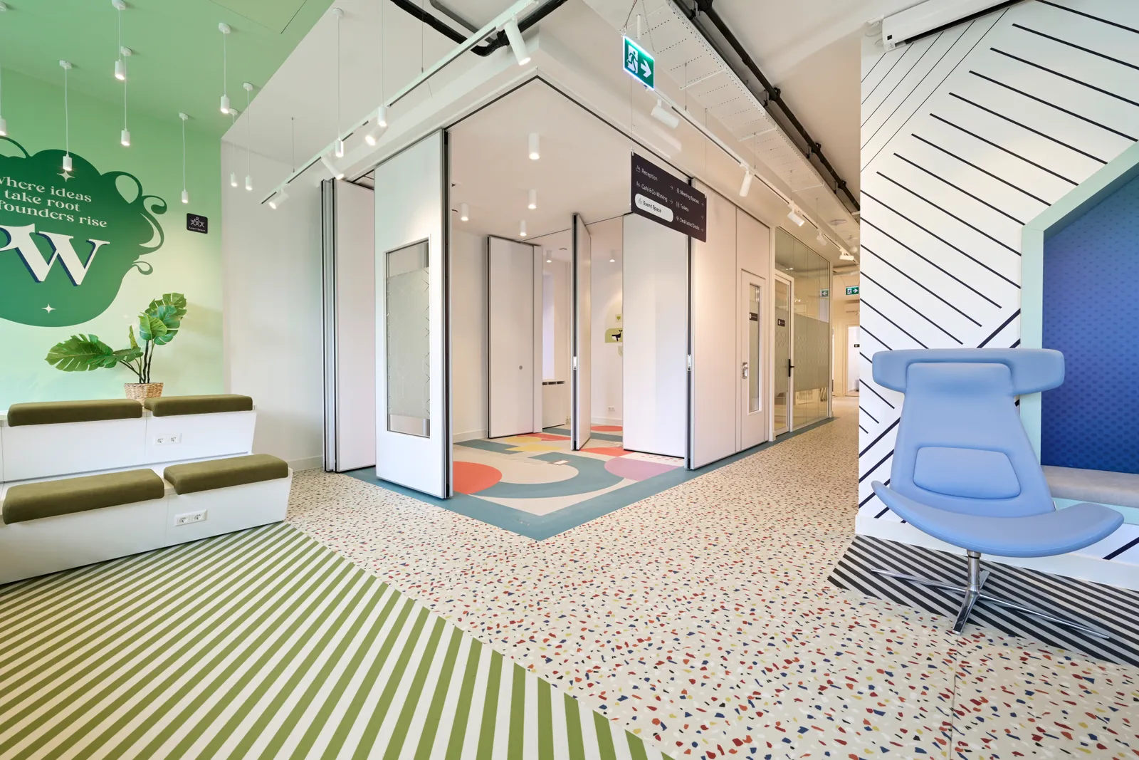 Unusual Spaces completed Utrecht workplace interior view 42