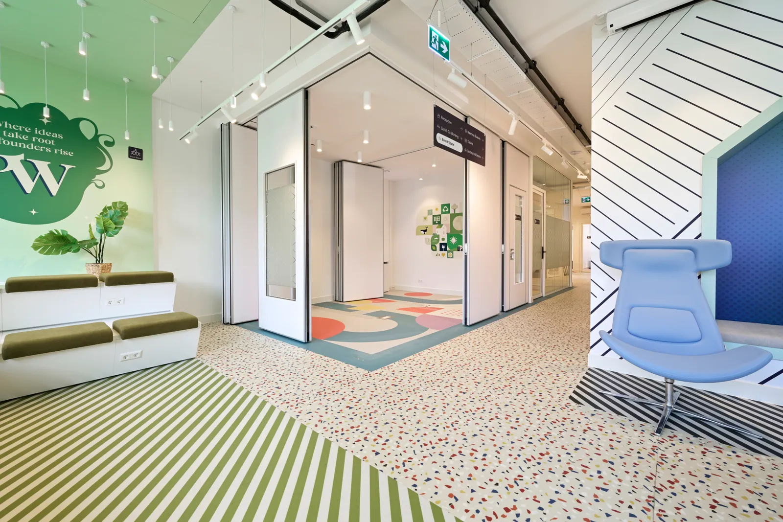 Unusual Spaces completed Utrecht workplace interior view 43