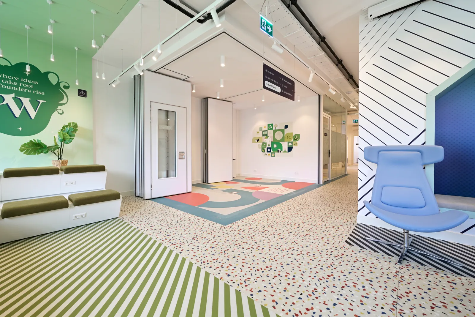 Unusual Spaces completed Utrecht workplace interior view 46