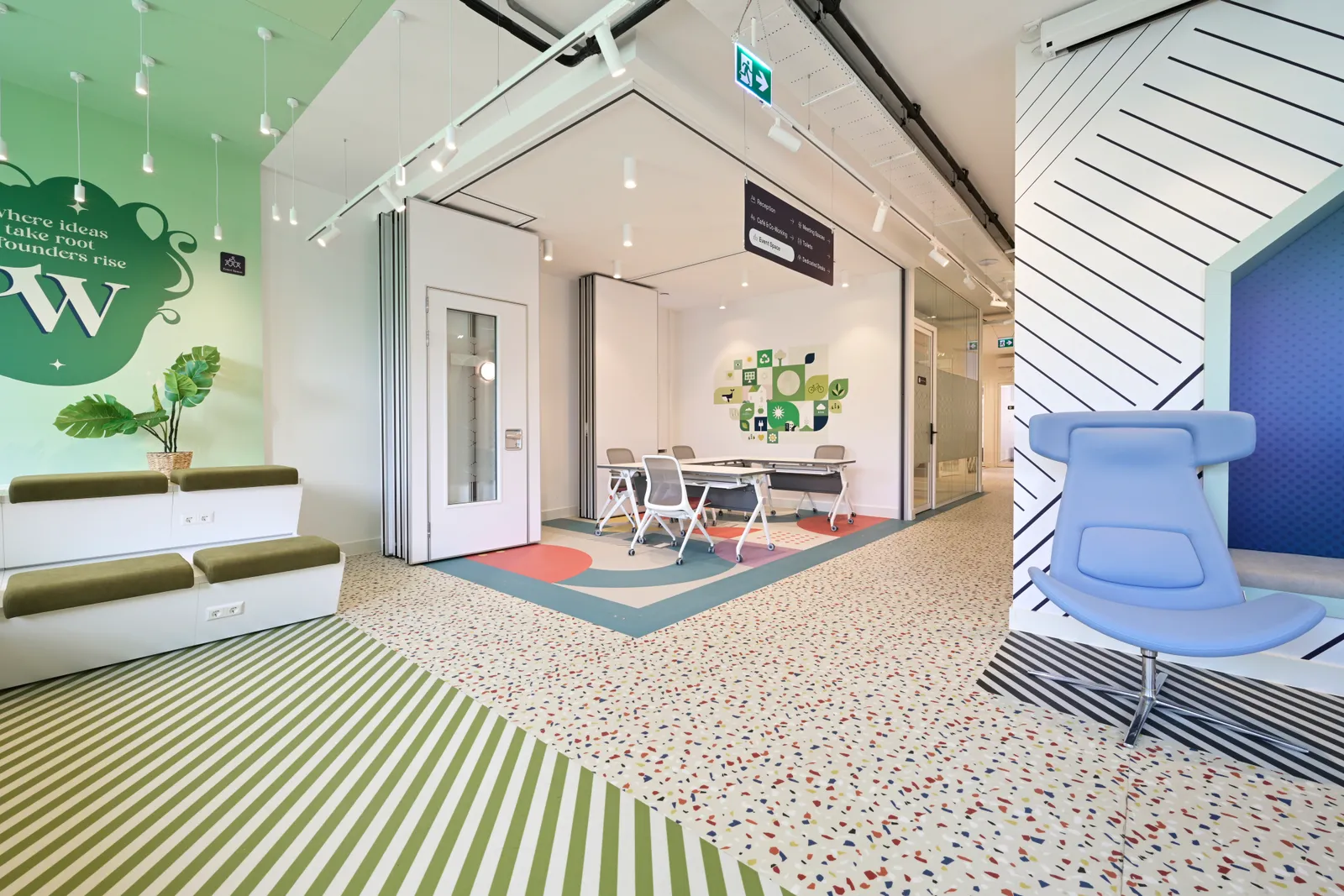 Unusual Spaces completed Utrecht workplace interior view 47