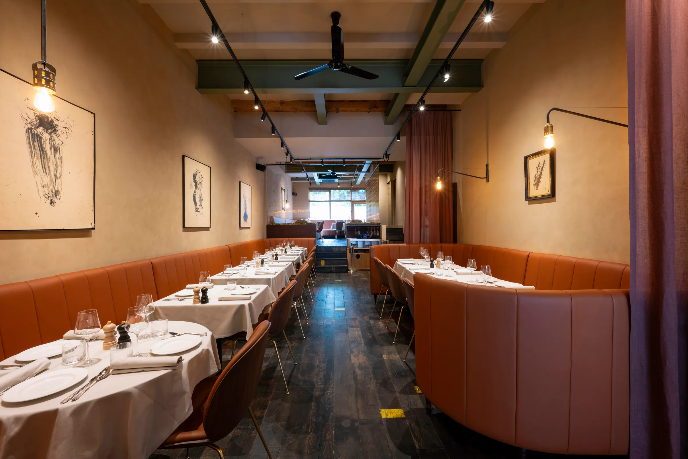 Satkara Restaurant completed dining interior in Amsterdam