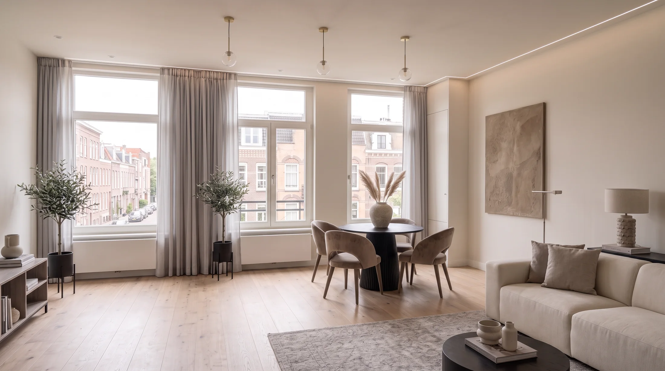 Duplex Transformation Amsterdam living and dining design vision
