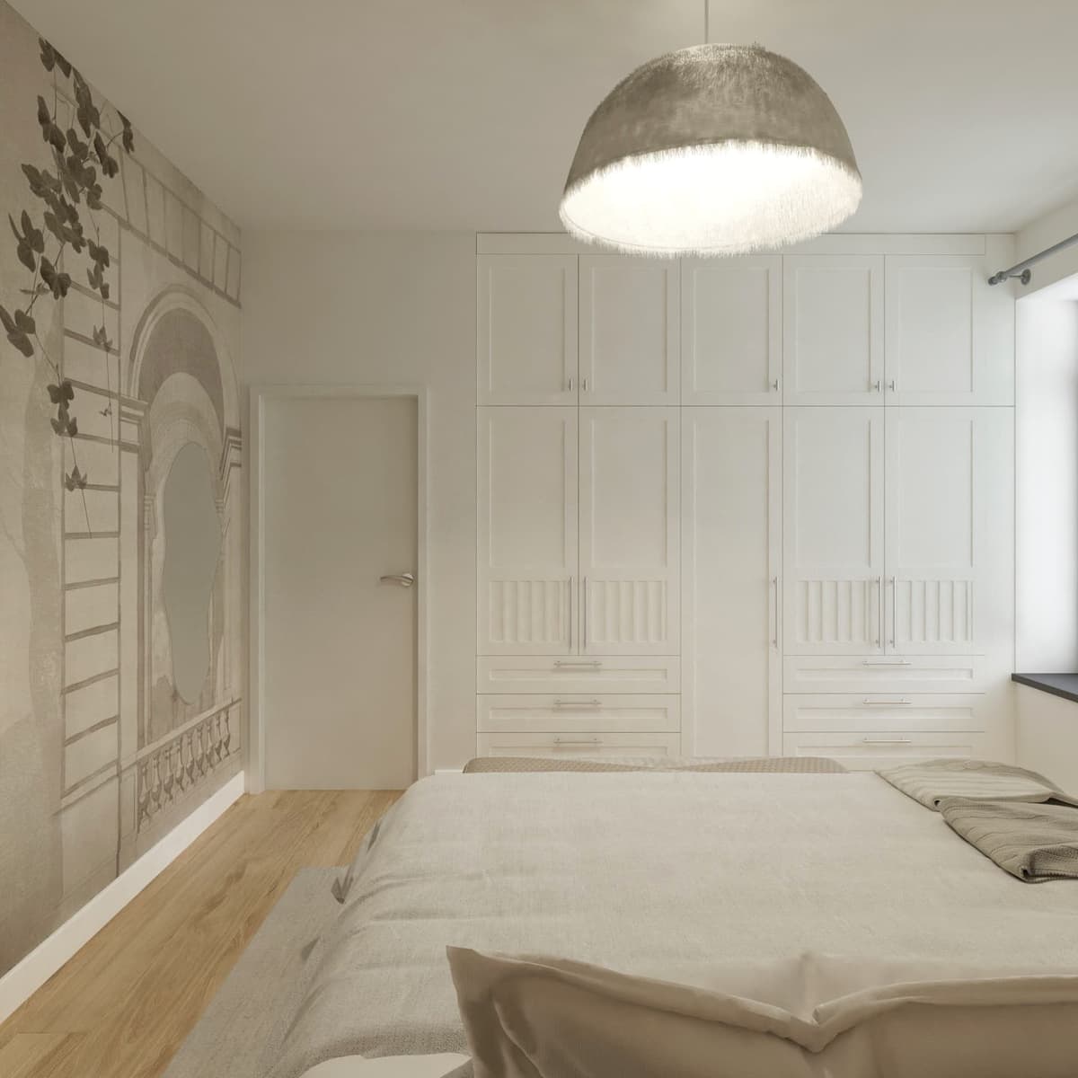 Master bedroom and bathroom view 2